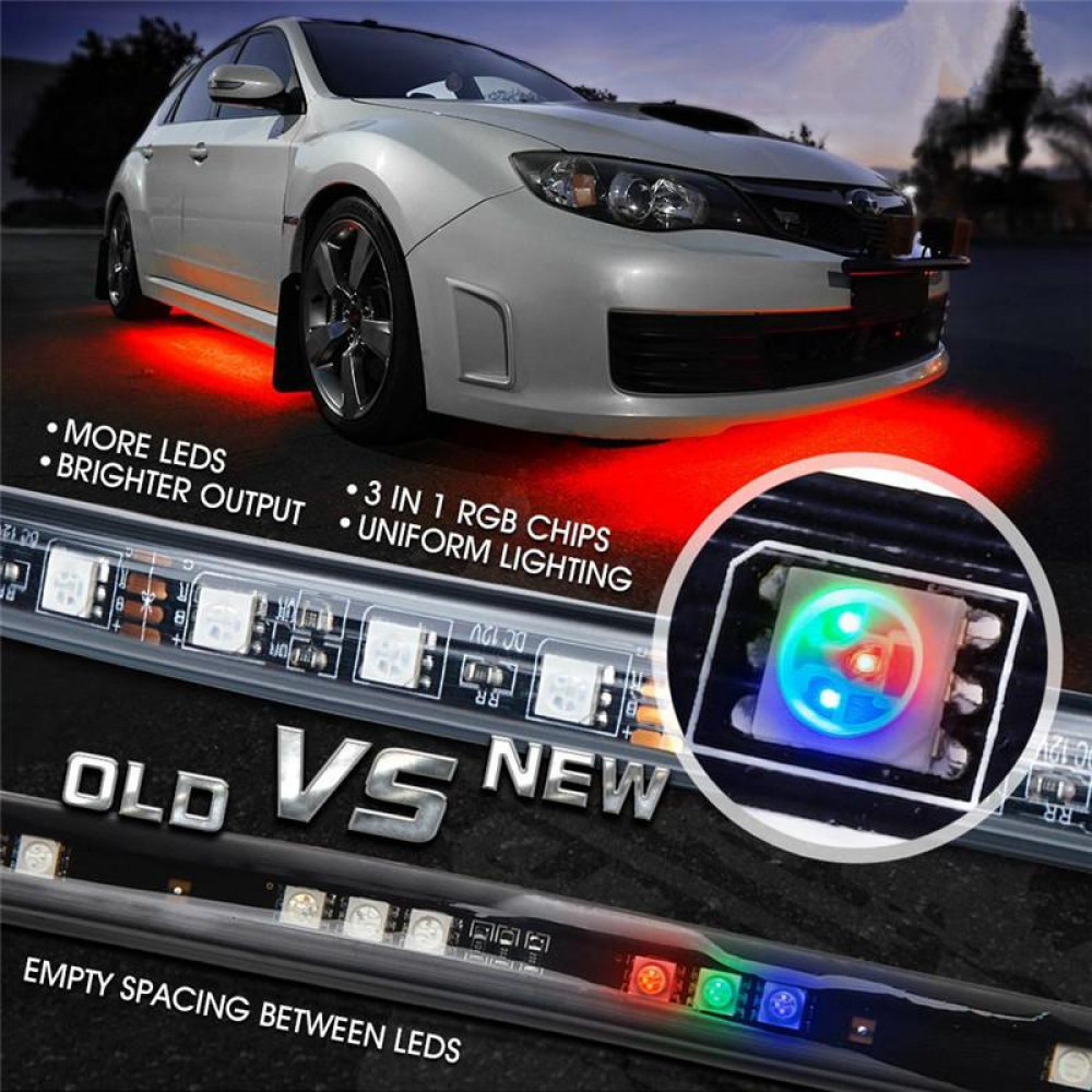 8 color battle series rgb led underbody glow kit with remote control ...