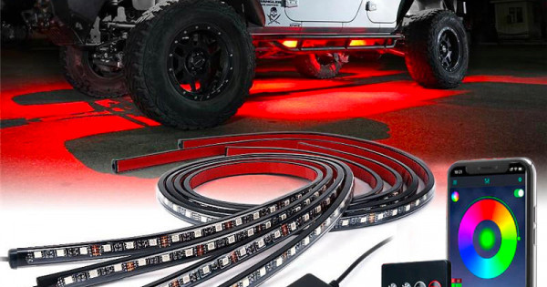 8 color battle series rgb led underbody glow kit with remote control ...
