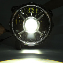 new version devil's eyes 9" led headlights with hi/lo beam drl adjustable for 2018-later jeep wrangler jl & jeep gladiator jt	