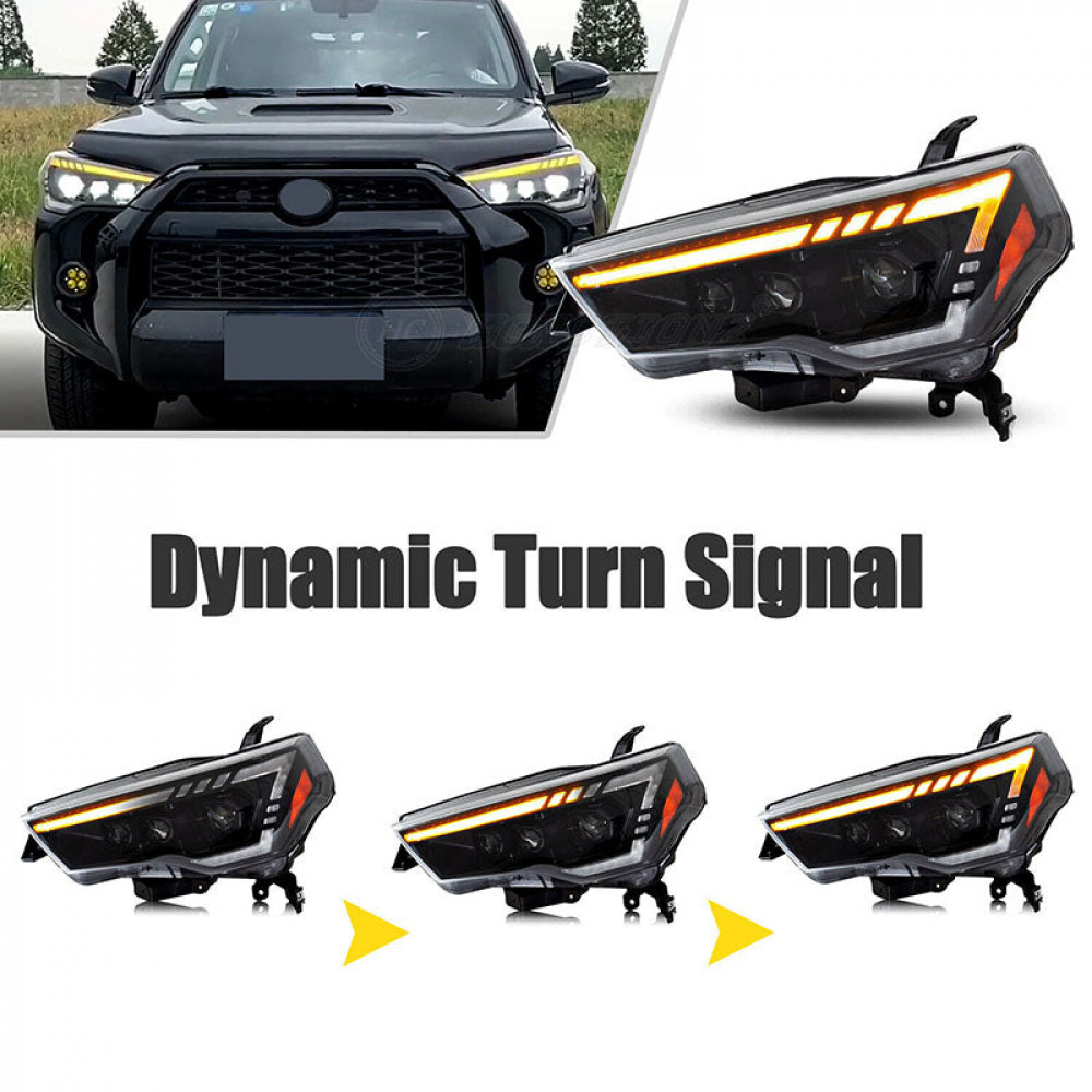 led headlights projector w/start up animation & sequential turn signal ...