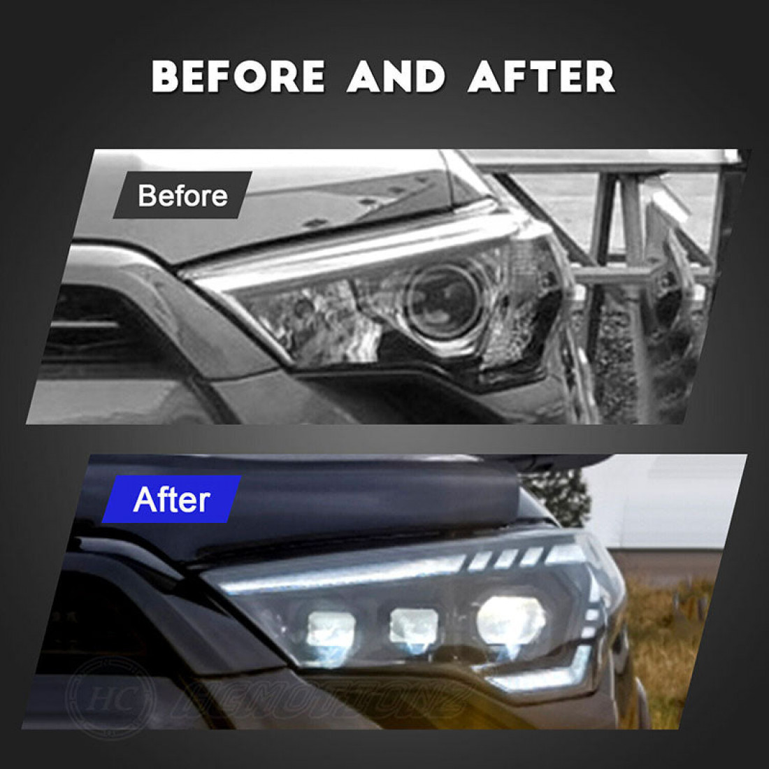 led headlights projector w/start up animation & sequential turn signal ...