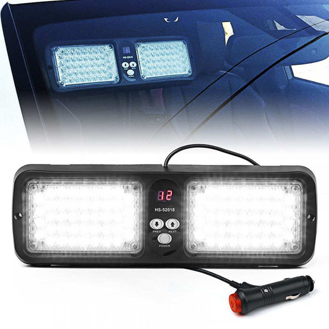 Led Visor Sign led visor strobe light